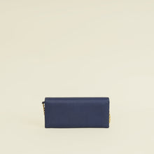 Prada Blue Vitello Grain Wallet on Chain