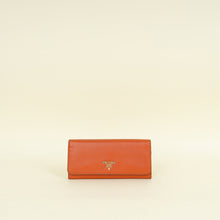 Prada Papaya Long Continental Wallet