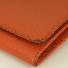Prada Papaya Long Continental Wallet