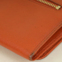 Prada Papaya Long Continental Wallet