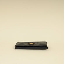 Prada Black Lux Continental Long Wallet