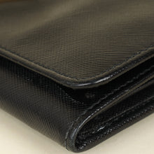 Prada Black Lux Continental Long Wallet