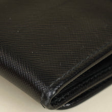 Prada Black Lux Continental Long Wallet