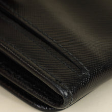 Prada Black Lux Continental Long Wallet
