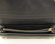 Prada Black Lux Continental Long Wallet