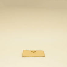 Prada Metallic Gold Zipped Card Holder