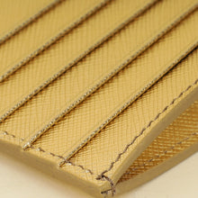 Prada Metallic Gold Zipped Card Holder