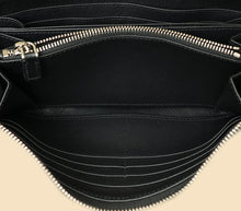 Prada Black Lux Large Zip Wallet