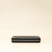 Prada Black Lux Large Zip Wallet