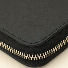 Prada Black Lux Large Zip Wallet