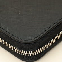 Prada Black Lux Large Zip Wallet