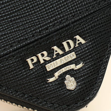 Prada Black Lux Large Zip Wallet