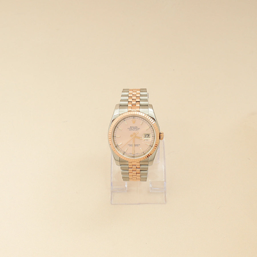 Rolex 18K Rose Gold Oyster Datejust 36mm Watch