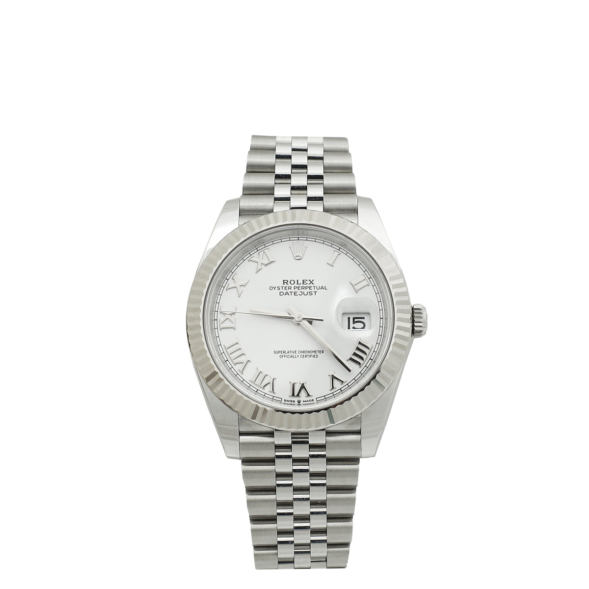 Rolex Datejust 18K White Gold & Oystersteel 41 mm Watch