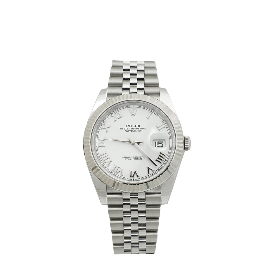Rolex Datejust 18K White Gold & Oystersteel 41 mm Watch