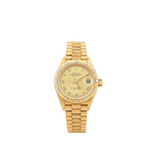 Rolex 18K Yellow Gold Datejust President Diamond Dial 26mm Watch