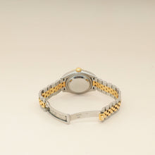 Rolex 18K Yellow Gold Stainless Steel Diamond Dial Datejust 28mm Watch