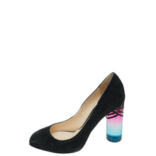Nicholas Kirkwood Black Suede Resin Heel Pumps 40
