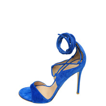 Gianvito Rossi Blue Cross Ankle Strap Sandals 40