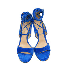 Gianvito Rossi Blue Cross Ankle Strap Sandals 40
