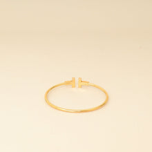 Tiffany & Co. 18K Yellow Gold T Wire Diamond MOP Small Bracelet
