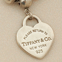 Tiffany & Co. Blue Heart Tag Bead 4mm Bracelet