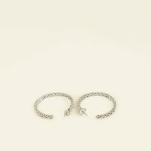 Tiffany & Co. Platinum Diamond Hoop Earrings