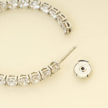 Tiffany & Co. Platinum Diamond Hoop Earrings