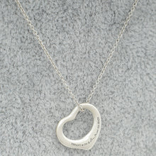 Tiffany & Co Silver Elsa Peretti Open Heart Pendant Necklace