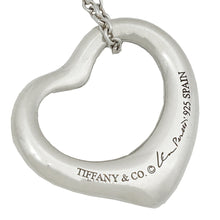 Tiffany & Co Silver Elsa Peretti Open Heart Pendant Necklace
