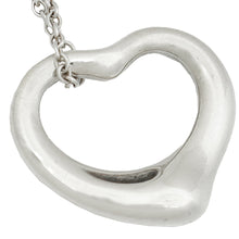 Tiffany & Co Silver Elsa Peretti Open Heart Pendant Necklace