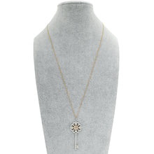 Tiffany & Co 18K Pink Gold Platinum Enchant Primrose Key Diamond Pendant Necklace