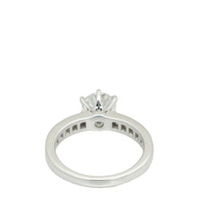 Tiffany & Co, Platinum Setting Engagement Ring with a Channel-set Diamond Band