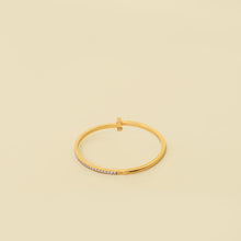 Tiffany & Co. 18K Pink Gold T1 Narrow Diamond Hinged Bangle