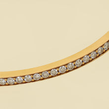 Tiffany & Co. 18K Pink Gold T1 Narrow Diamond Hinged Bangle