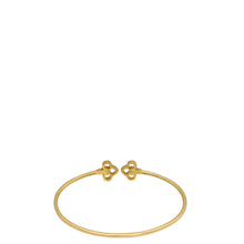 Tiffany & Co. 18K Pink Gold Fleur de Lis Diamond Wire Bracelet 16