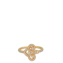 Tiffany & Co. 18K Pink Gold Fleur de Lis Diamond Ring 54