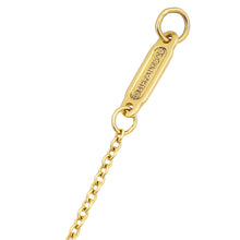 Tiffany & Co. 18K Yellow Gold Mini Vintage Oval Key Diamond Necklace