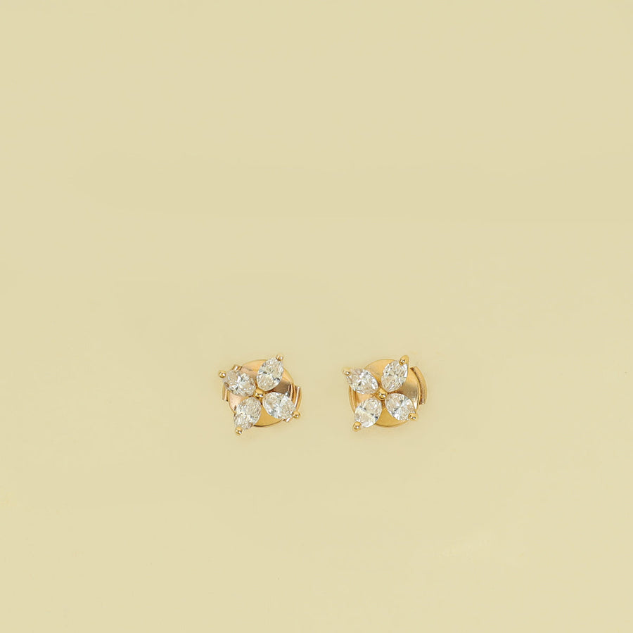 Tiffany & Co. 18K Rose Gold Victoria® Earrings Small Model