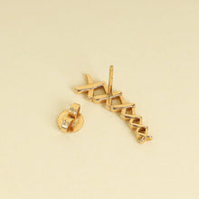 Tiffany & Co. 18K Pink Gold Paloma Picasso Graffiti X Climber Earrings