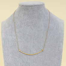 Tiffany & Co. 18K Pink Gold T Smile Pendant Necklace Large Model