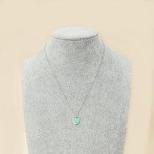 Tiffany & Co. Blue Mini Double Heart Tag Pendant Necklace