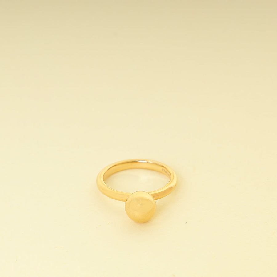 Tiffany & Co. 18K Yellow Gold 12mm Ball Ring 52