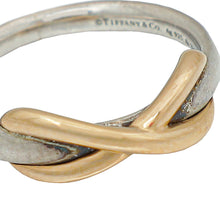 Tiffany & Co 18K Rose Gold Sterling Silver Infinity Ring 49
