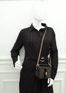 Tom Ford Black Alligator Chain Natalia Shoulder Bag