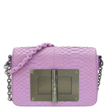 Tom Ford Purple Natalia Python Medium Flap Bag