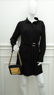 Tom Ford Black Python Natallia Mini Flap Bag