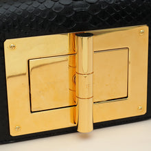 Tom Ford Black Python Natallia Mini Flap Bag