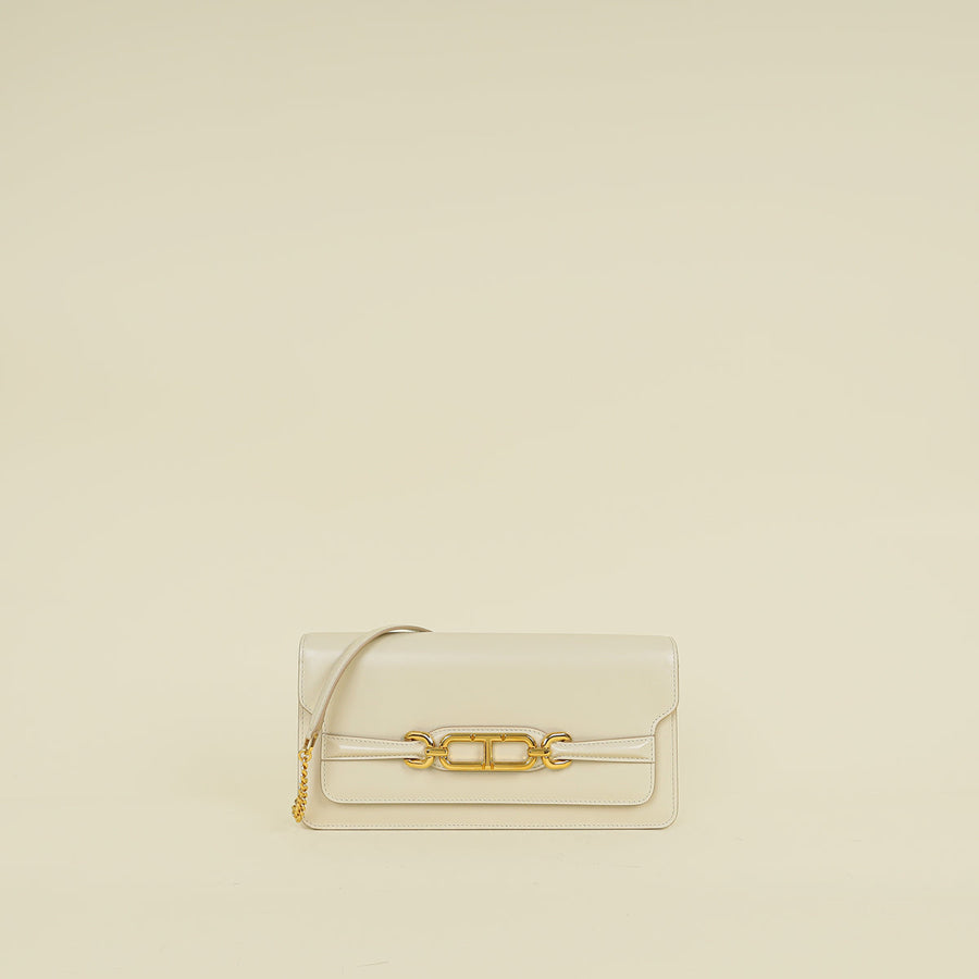 Tom Ford Ivory Whitney E/W Shoulder Bag