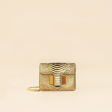 Tom Ford Gold Metallic Python Sienna Shoulder Bag
